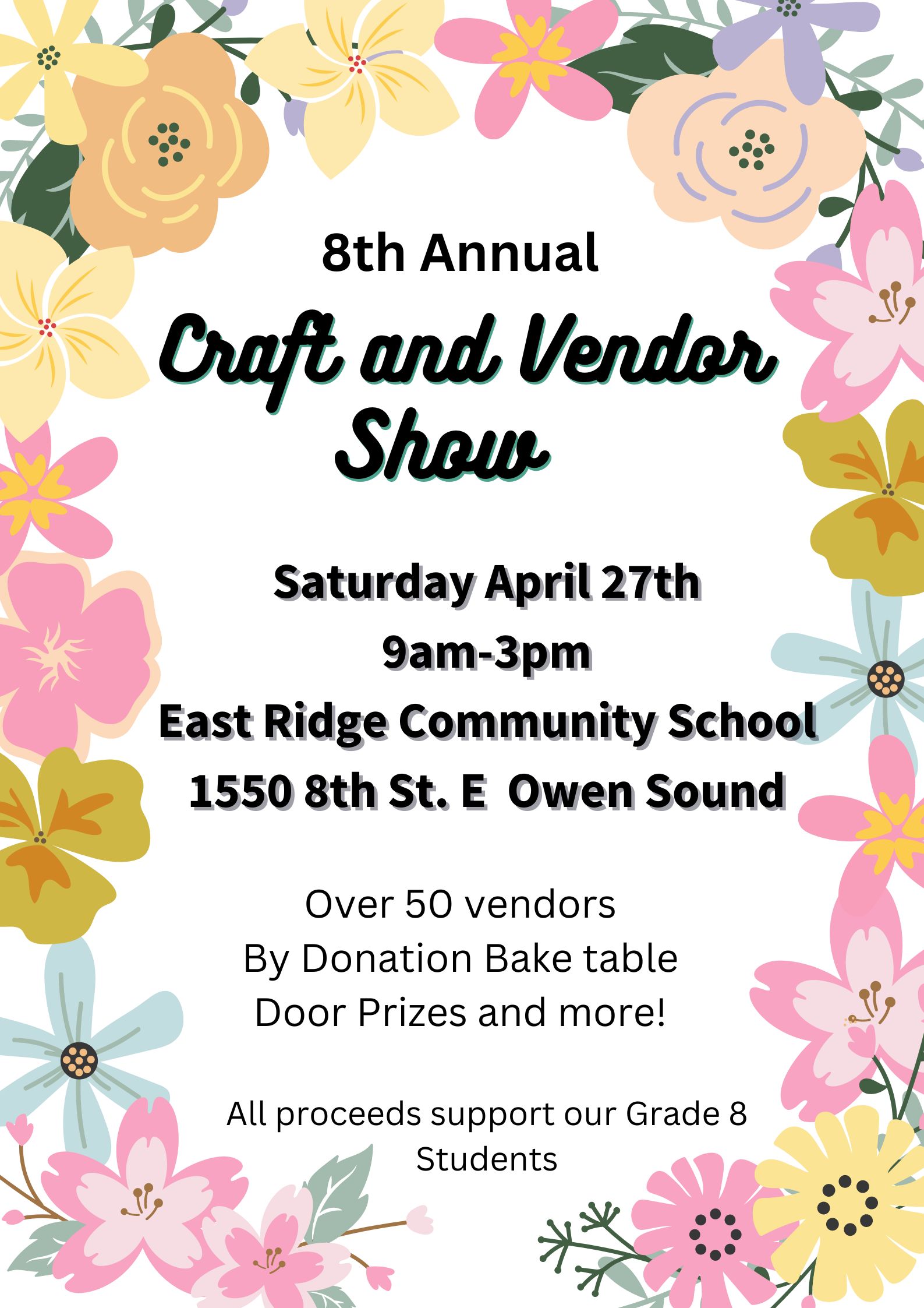 8th Annual Spring Craft and Vendor Show @ East Ridge Community School ...