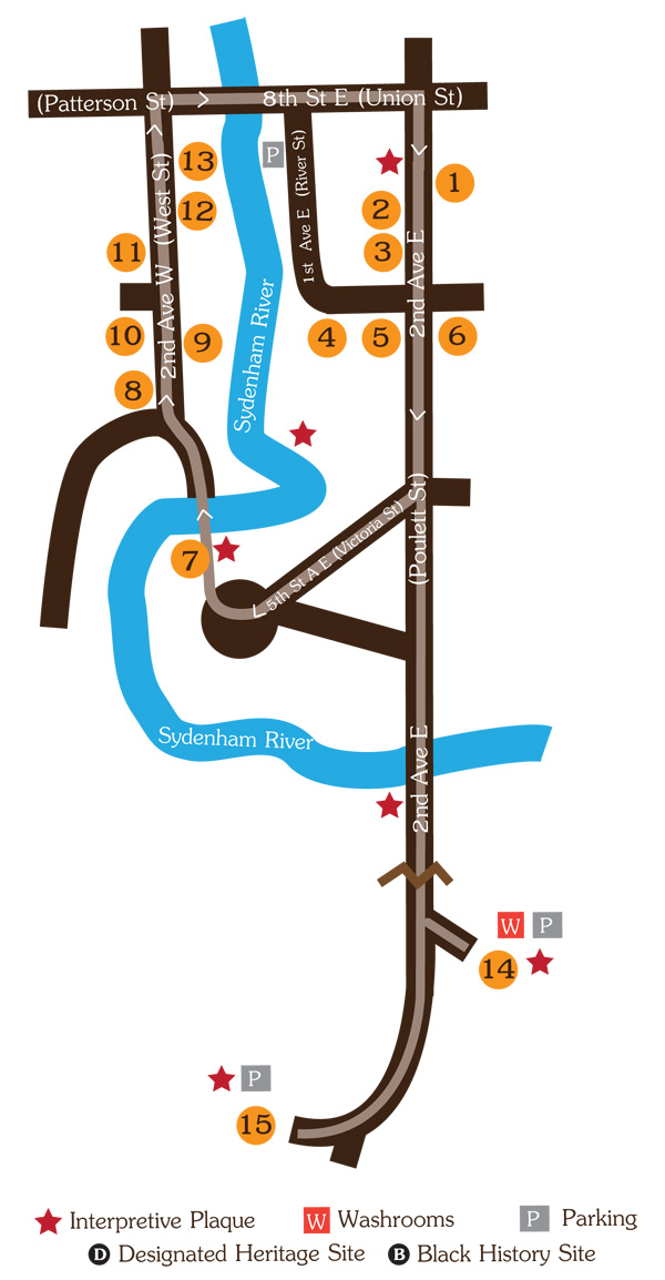 mill dam tour map